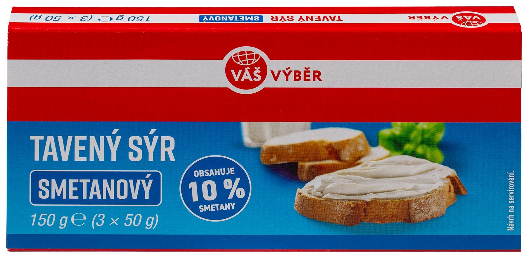 Mléčné a chlazené - Váš Výběr Tavený sýr krémový 150g