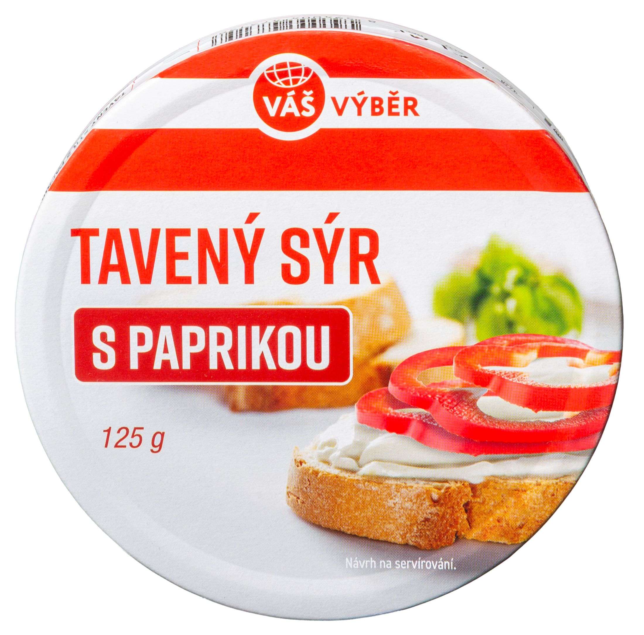 Mléčné a chlazené - Váš Výběr Tavený sýr s paprikou 125 g