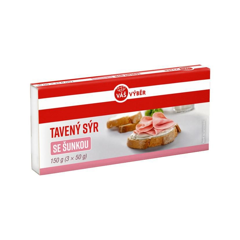 Mléčné a chlazené - Váš Výběr Tavený sýr se šunkou 150 g