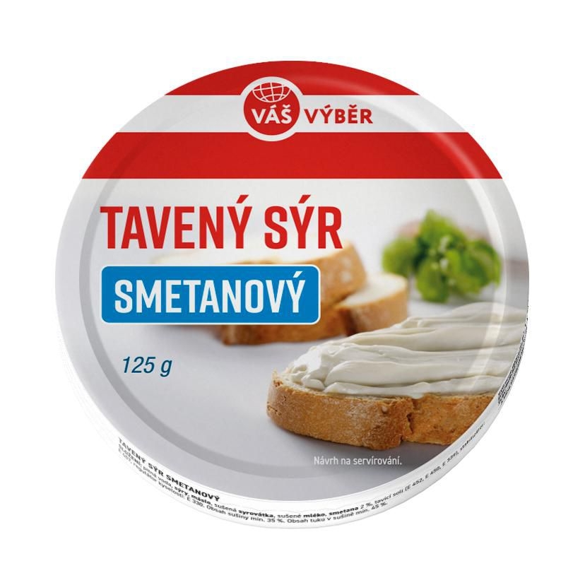 Mléčné a chlazené - Váš Výběr Tavený sýr smetanový 125 g
