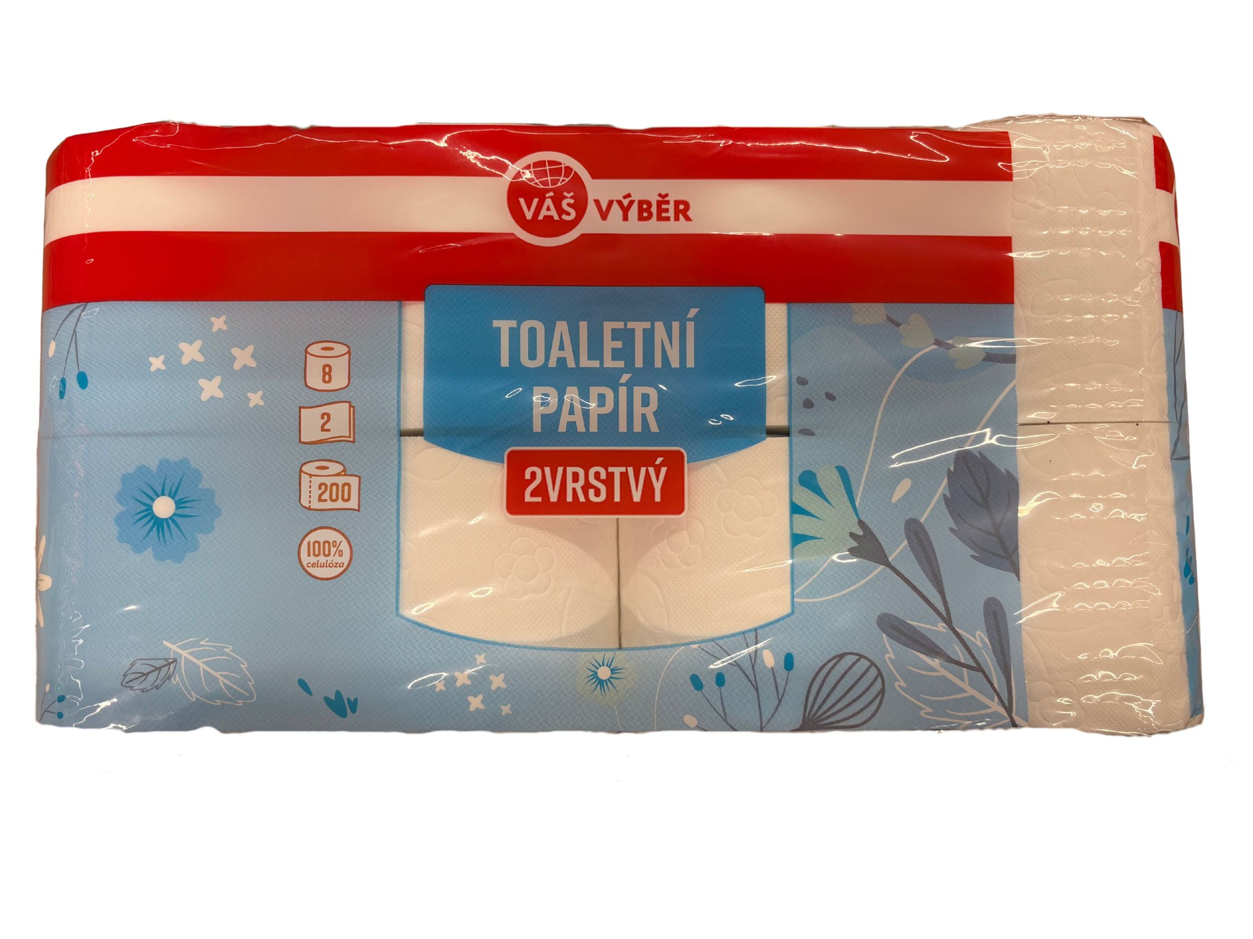 Drogerie a kosmetika - Váš Výběr Toaletní papír 2vrs, 8x200útržků
