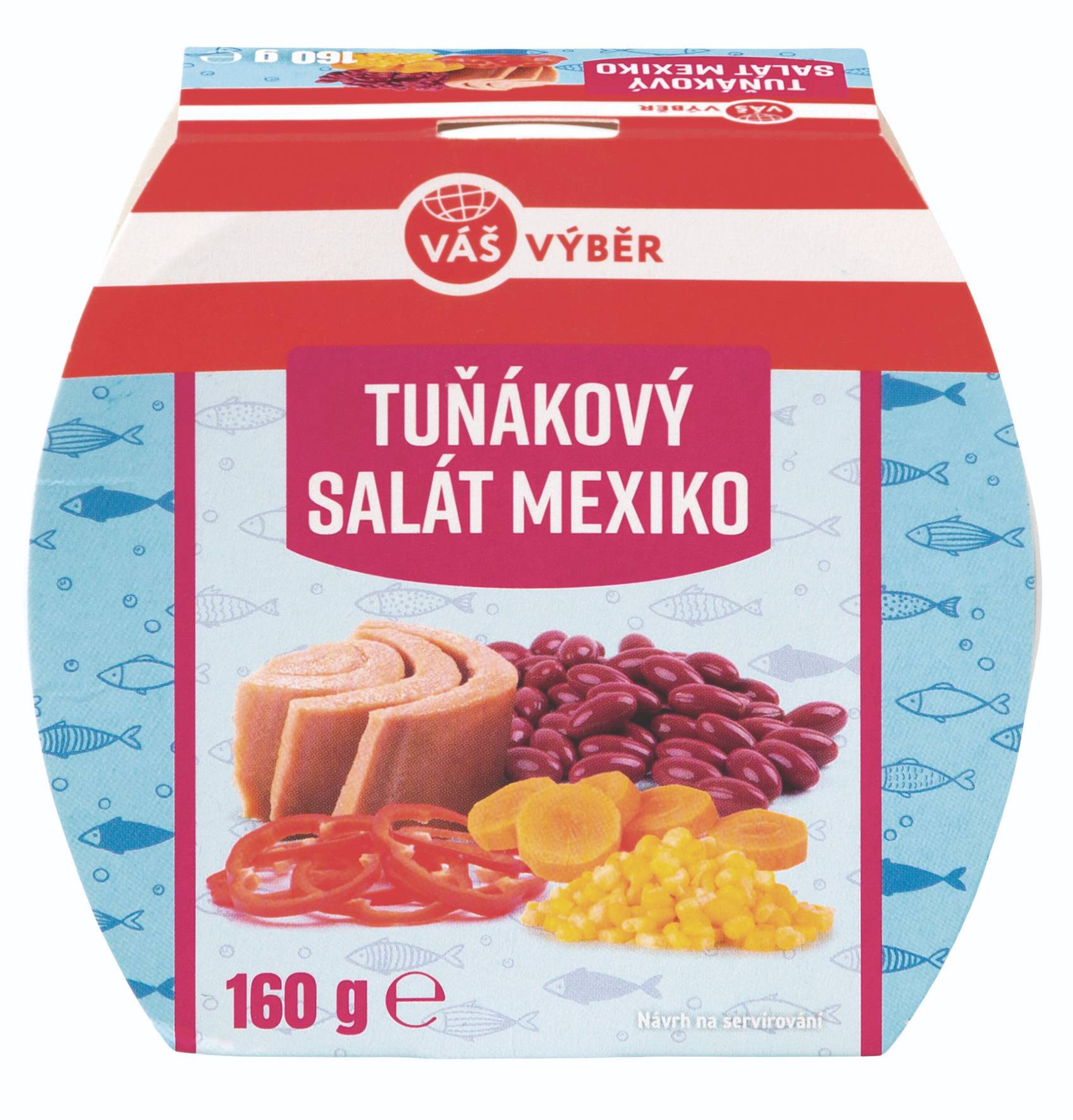 Trvanlivé potraviny - Váš Výběr Tuňákový salát Mexiko 160g