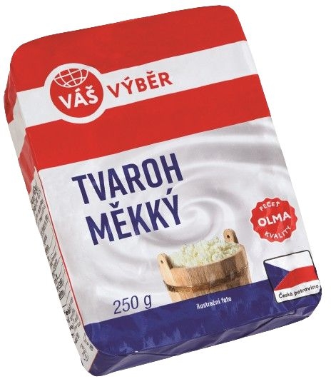 Mléčné a chlazené - Váš Výběr Tvaroh kostka jemný 250 g