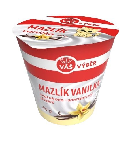 Mléčné a chlazené - Váš Výběr Tvarohový dezert Mazlík vanilka 80g