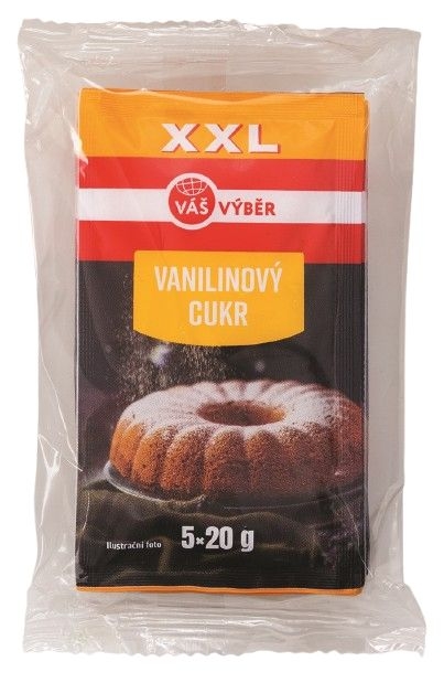 Trvanlivé potraviny - Váš Výběr Vanilinový cukr XXL 5x20g