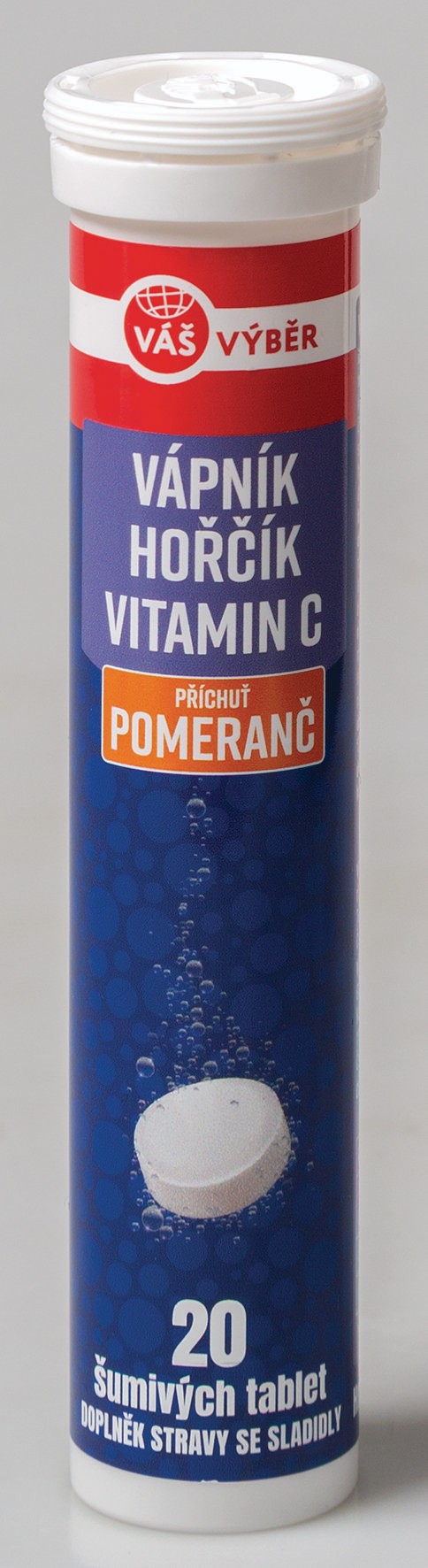 Váš Výběr Vápník, hořčík a vitamin C 20 eff. tbl. 76 g-0