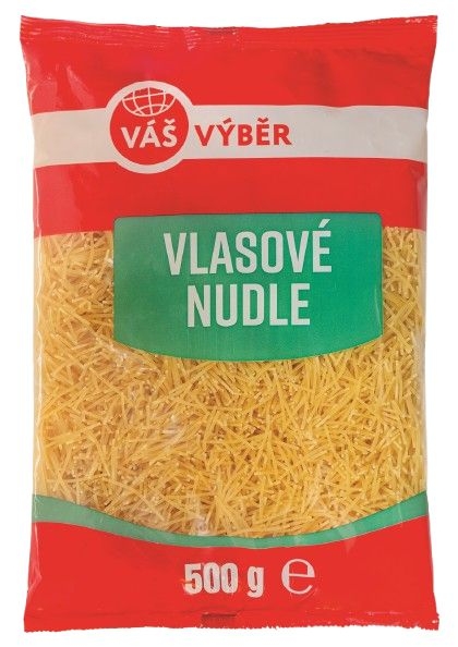 Trvanlivé potraviny - Váš Výběr Vlasové nudle 500g