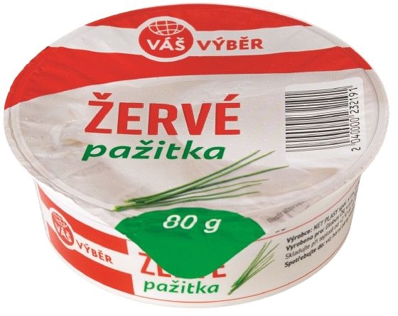 Mléčné a chlazené - Váš Výběr Žervé pažitka 80 g