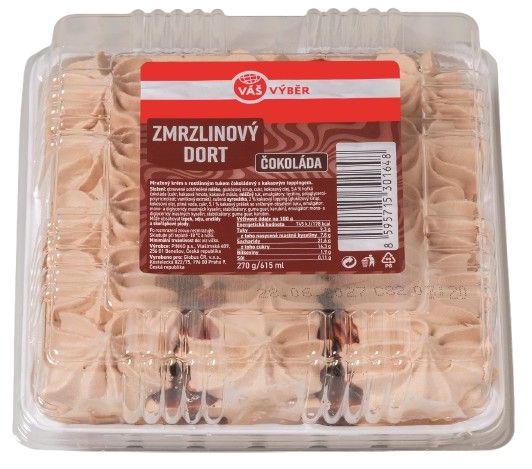 Mražené potraviny - Váš Výběr Zmrzlinový dort čokoláda 615 ml