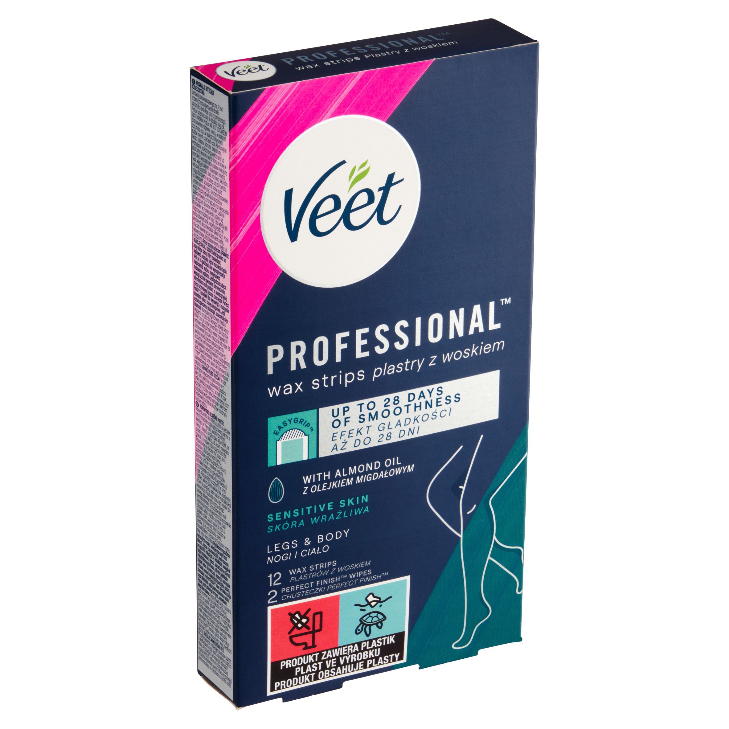 Drogerie a kosmetika - Veet Professional Studené vosk. pásky pro citlivou pokožku 12 ks
