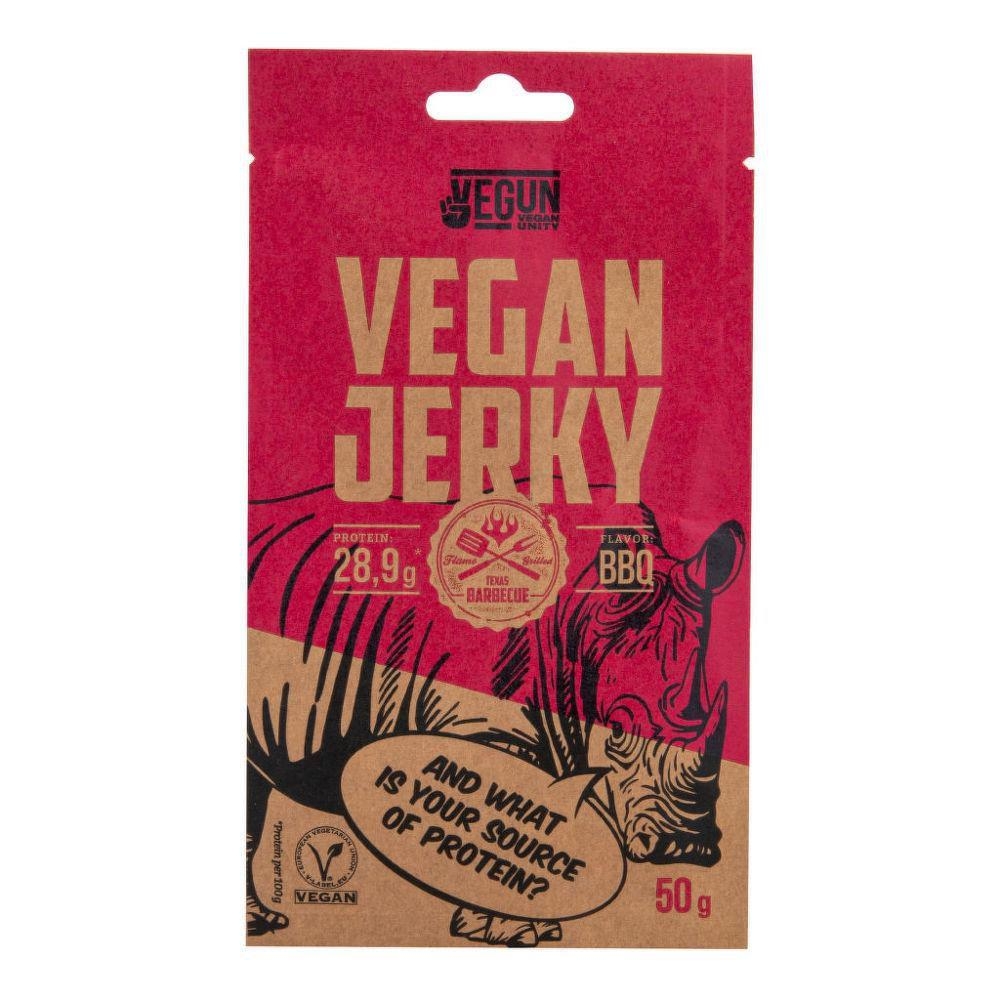 Zdravý svět - Vegun Vegan Jerky s příchutí BBQ 50 g