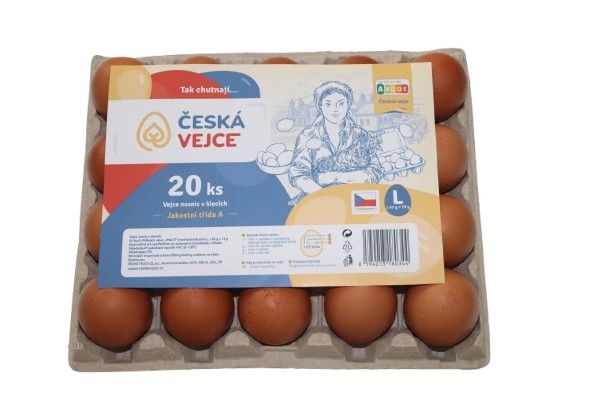 Vejce klecová L 20 ks