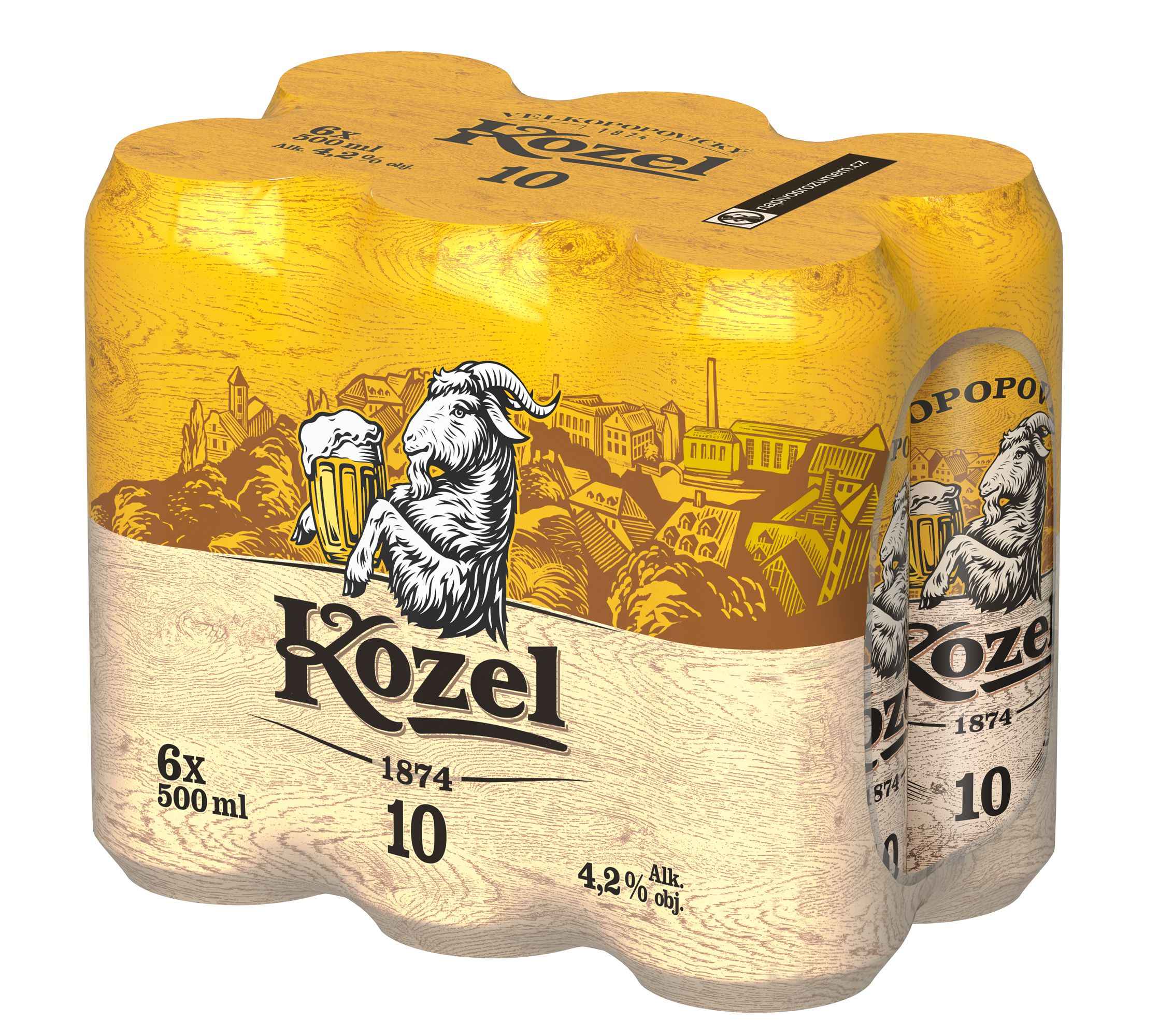 TOP produkty - Velkopopovický Kozel Světlý výčepní pivo 6x0,5 l