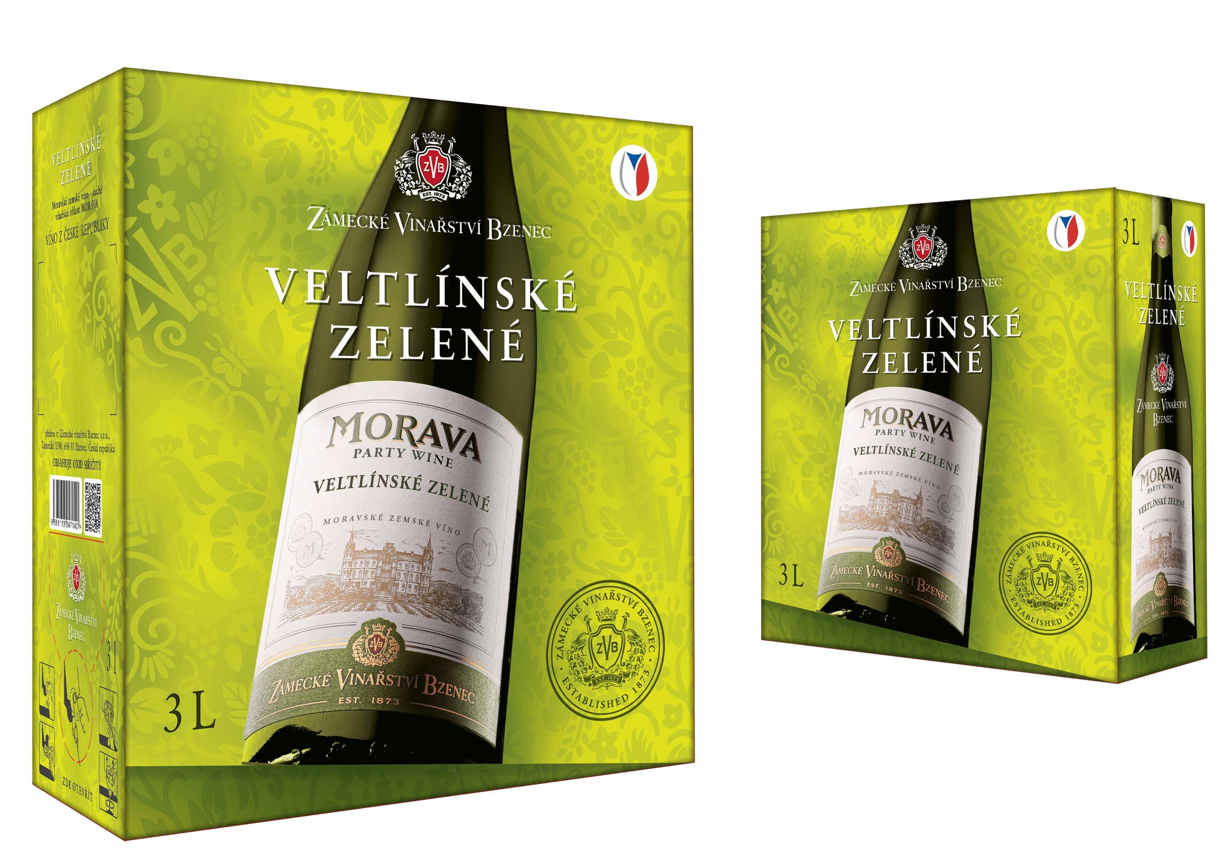 Nápoje - Veltlínské zelené BIB 3l