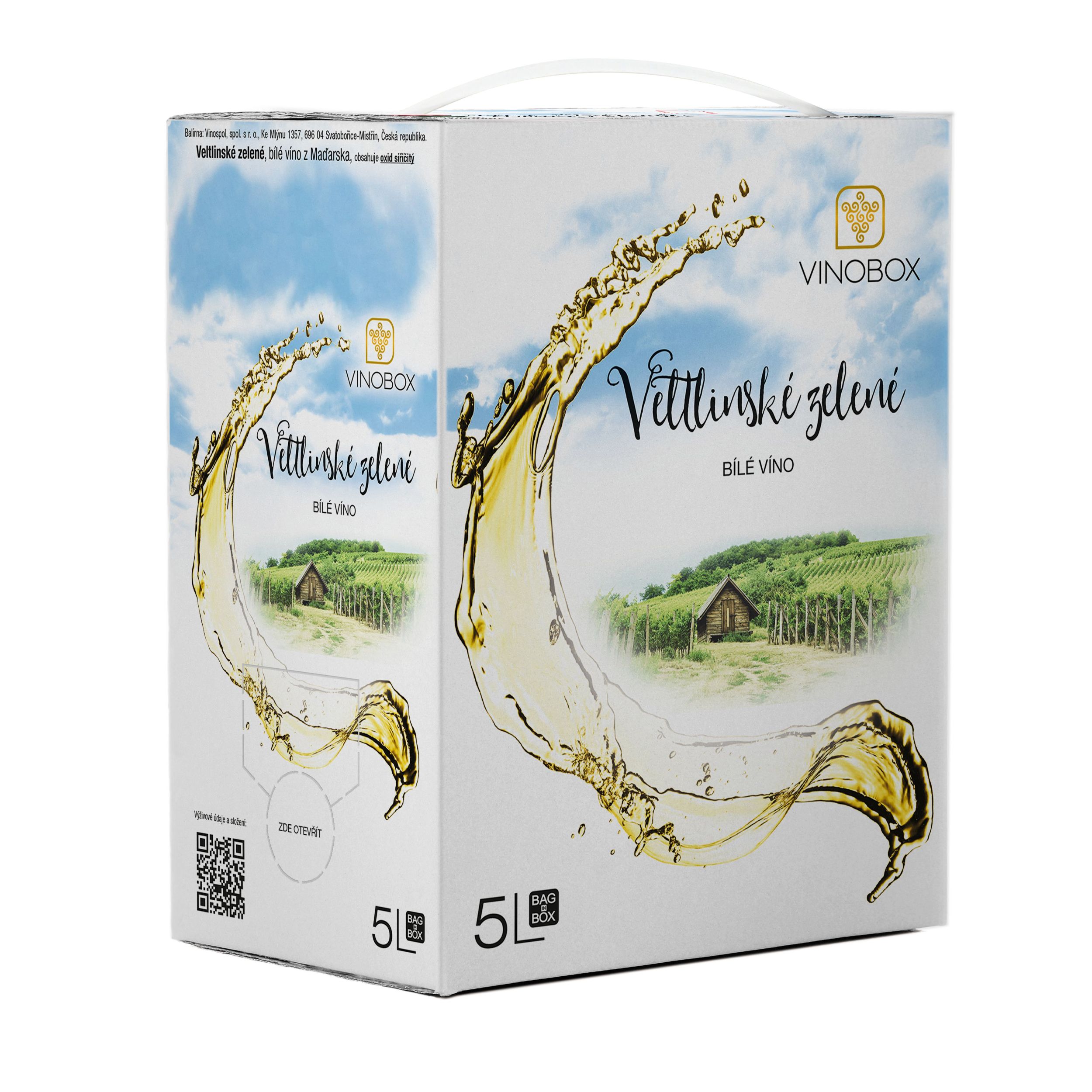 Nápoje - Veltlinské Zelené BiB Vinobox 5l