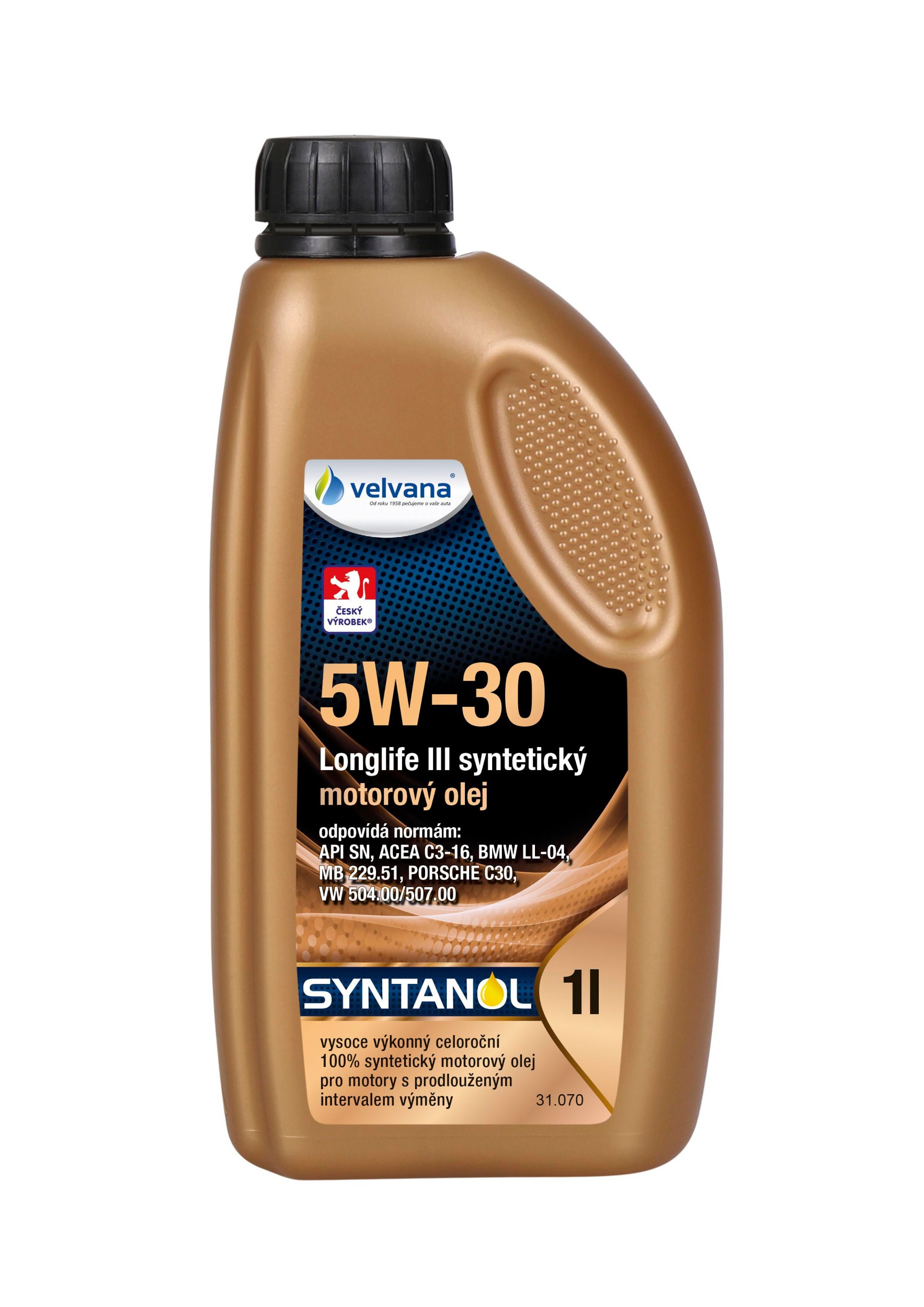 Velvana Syntanol 5W-30 Millenium synth longlife III 1 l-0