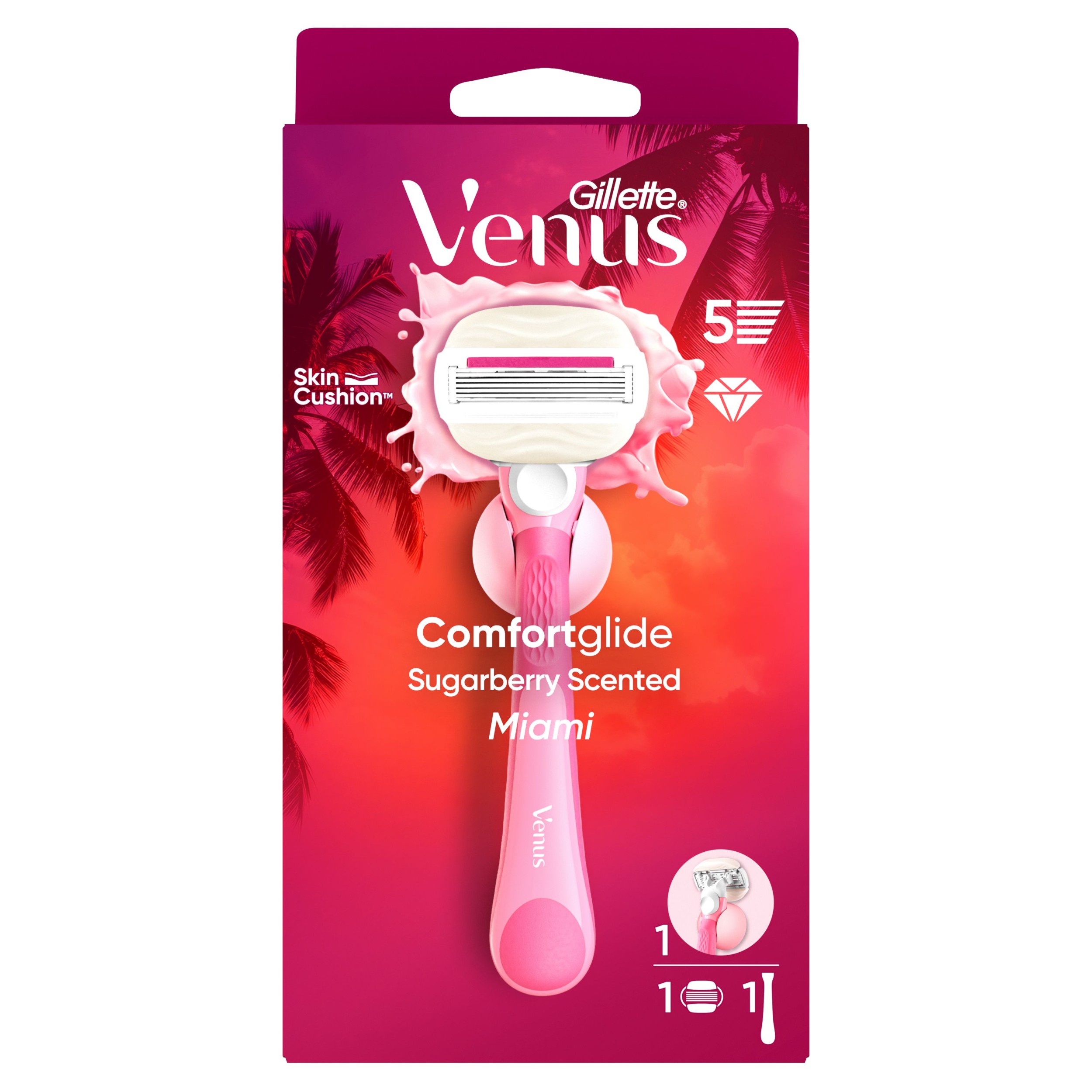 Drogerie a kosmetika - Venus Comfort Glide Holicí Strojek H+ 3ks