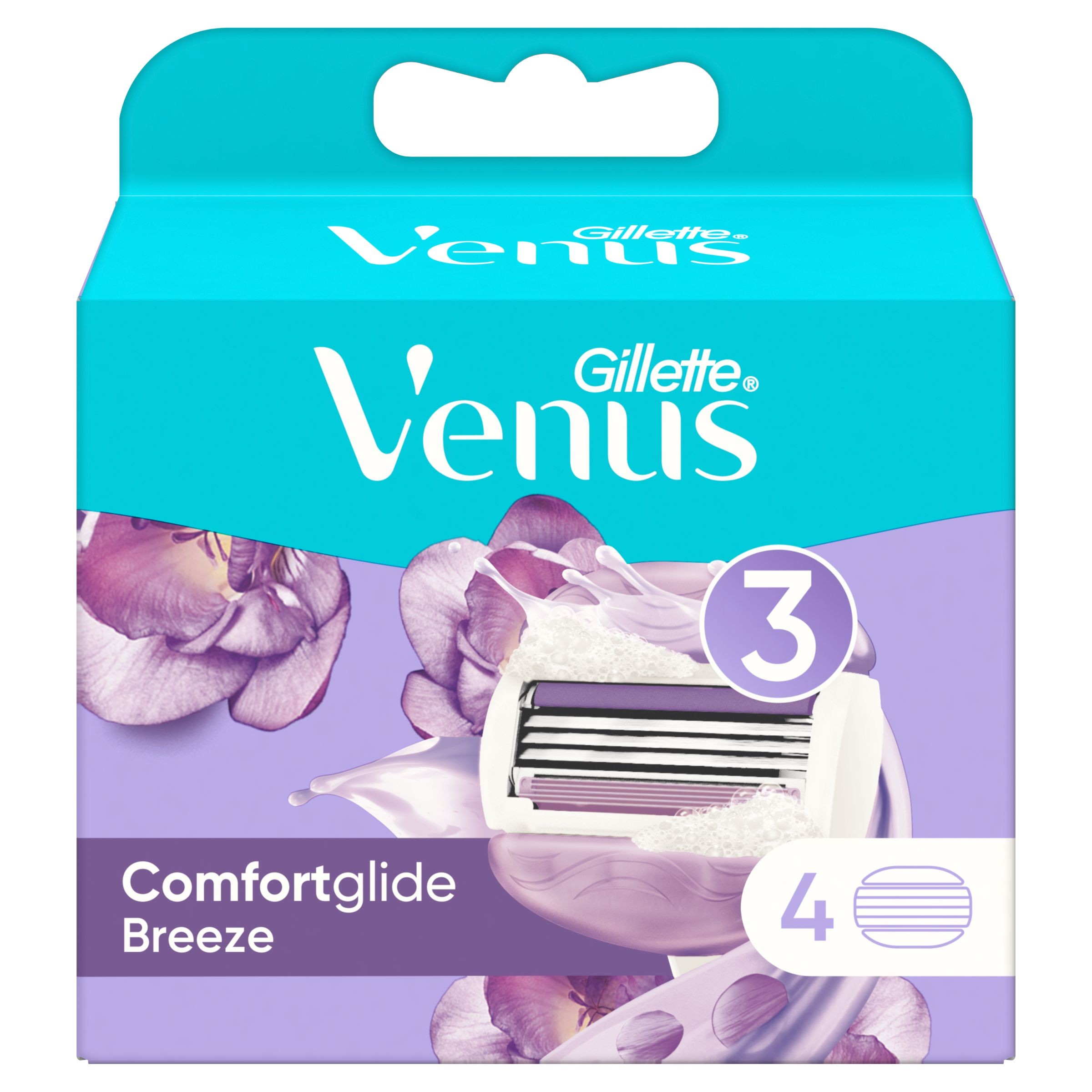 Drogerie a kosmetika - Venus ComfortGlide Breeze Holicí hlavice 4 ks