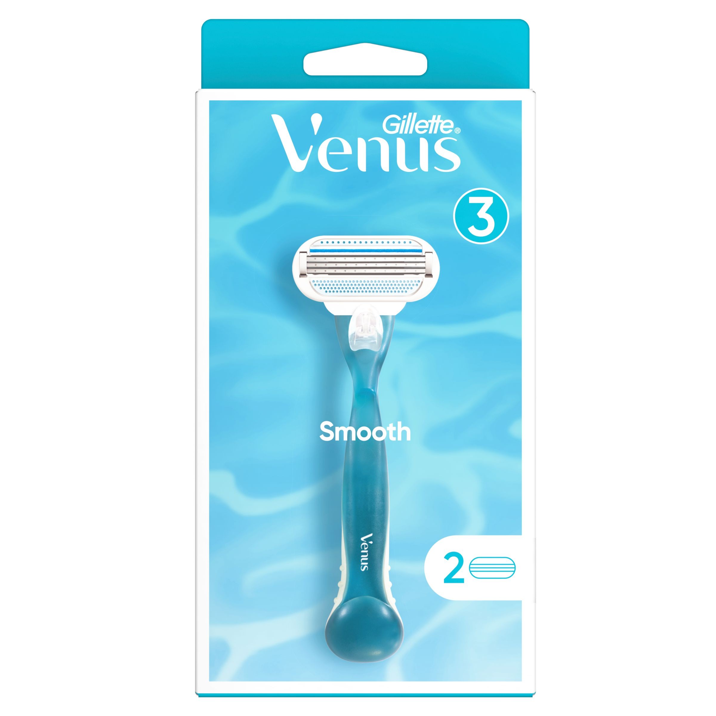 Drogerie a kosmetika - Venus Smooth Holicí strojek + 2 Holicí hlavice