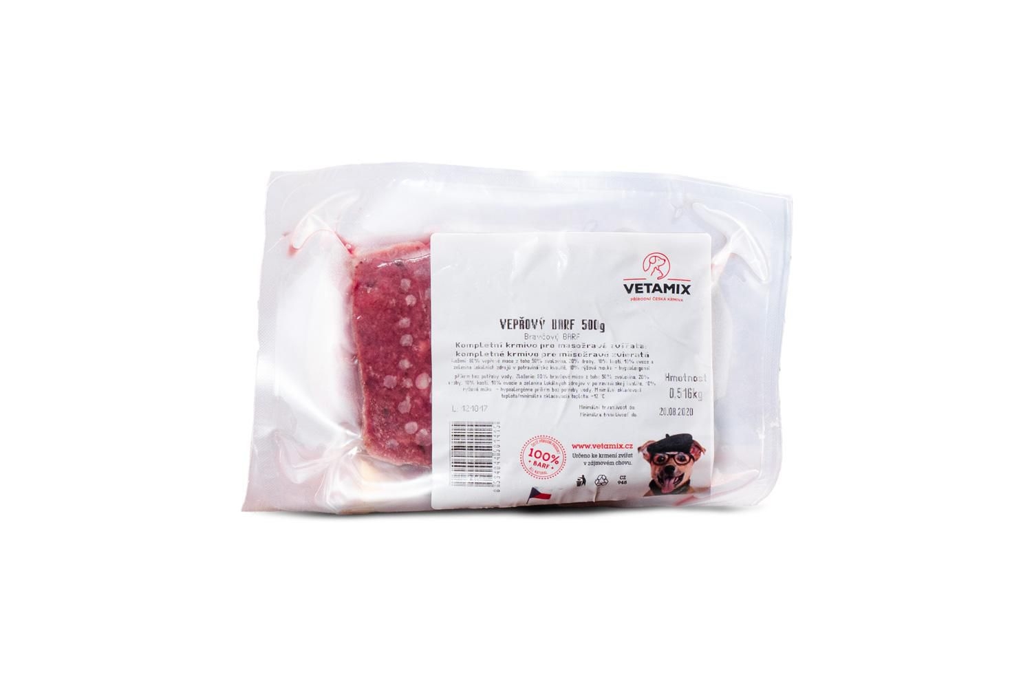 Svět zvířat - Vepřový barf 500g