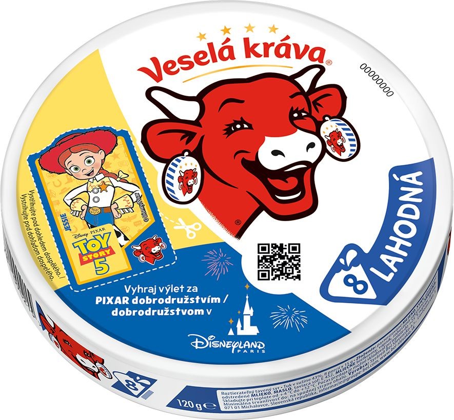 Mléčné a chlazené - Veselá Kráva Lahodná tavený sýr 8ks 120 g