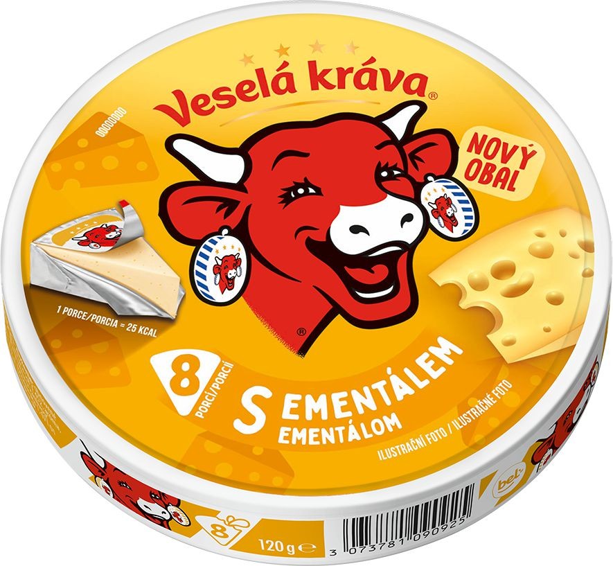 Mléčné a chlazené - Veselá kráva s Ementálem 120g