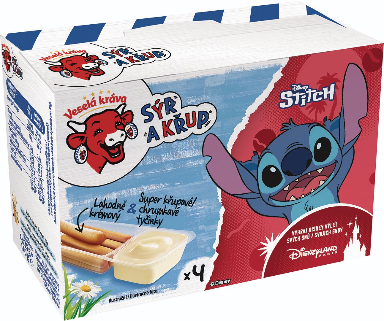Veselá kráva Sýr a Křup 4x35 g-1