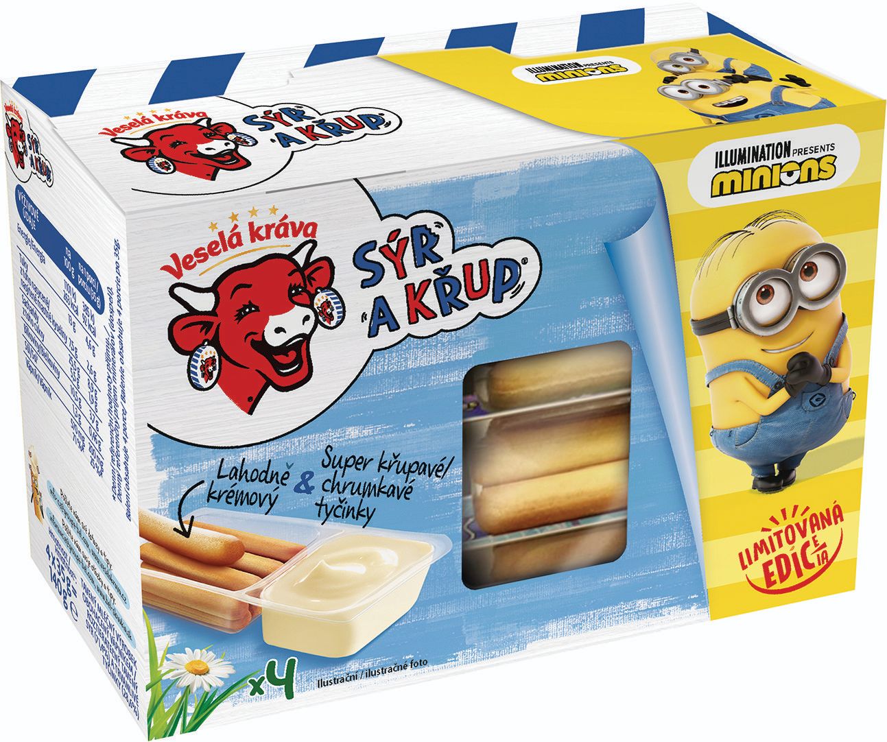 Veselá kráva Sýr a Křup 4x35 g-0