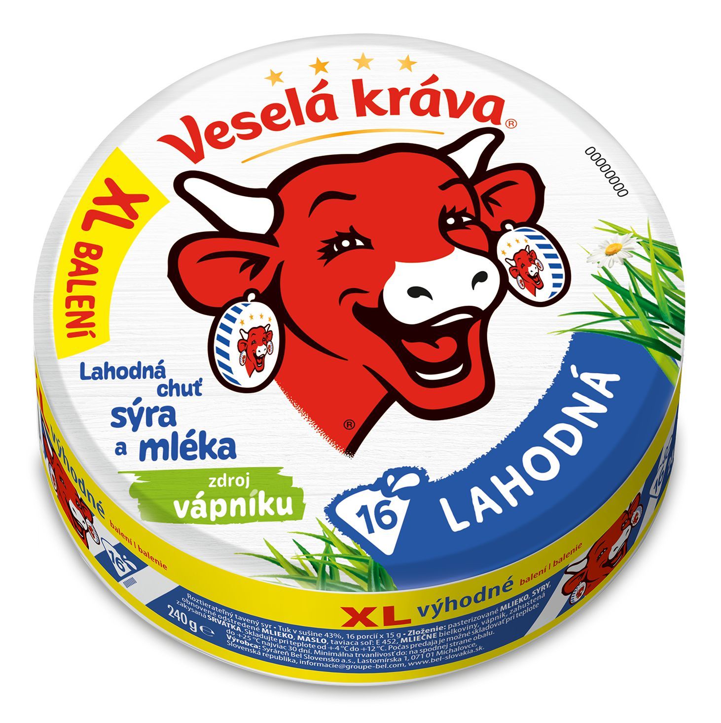Mléčné a chlazené - Veselá Kráva XL lahodná 16ks 240 g