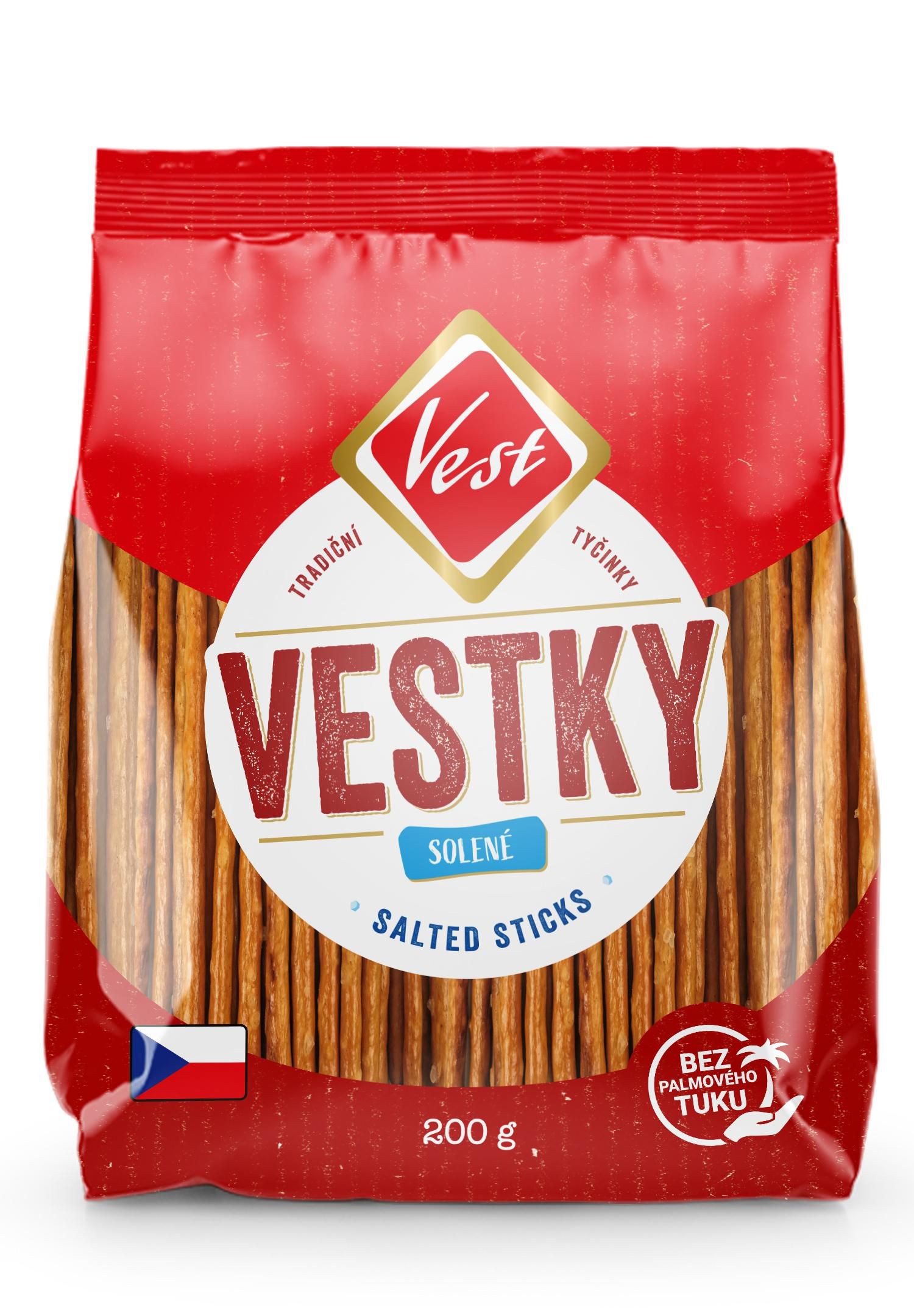 Trvanlivé potraviny - Vest Vestky tyčinky solené 200 g