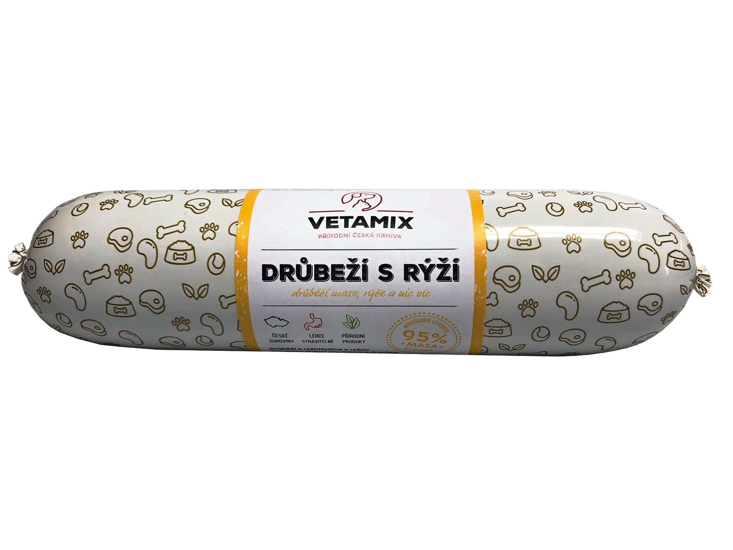 Svět zvířat - Vetamix Drůbeží salám s rýží 850 g