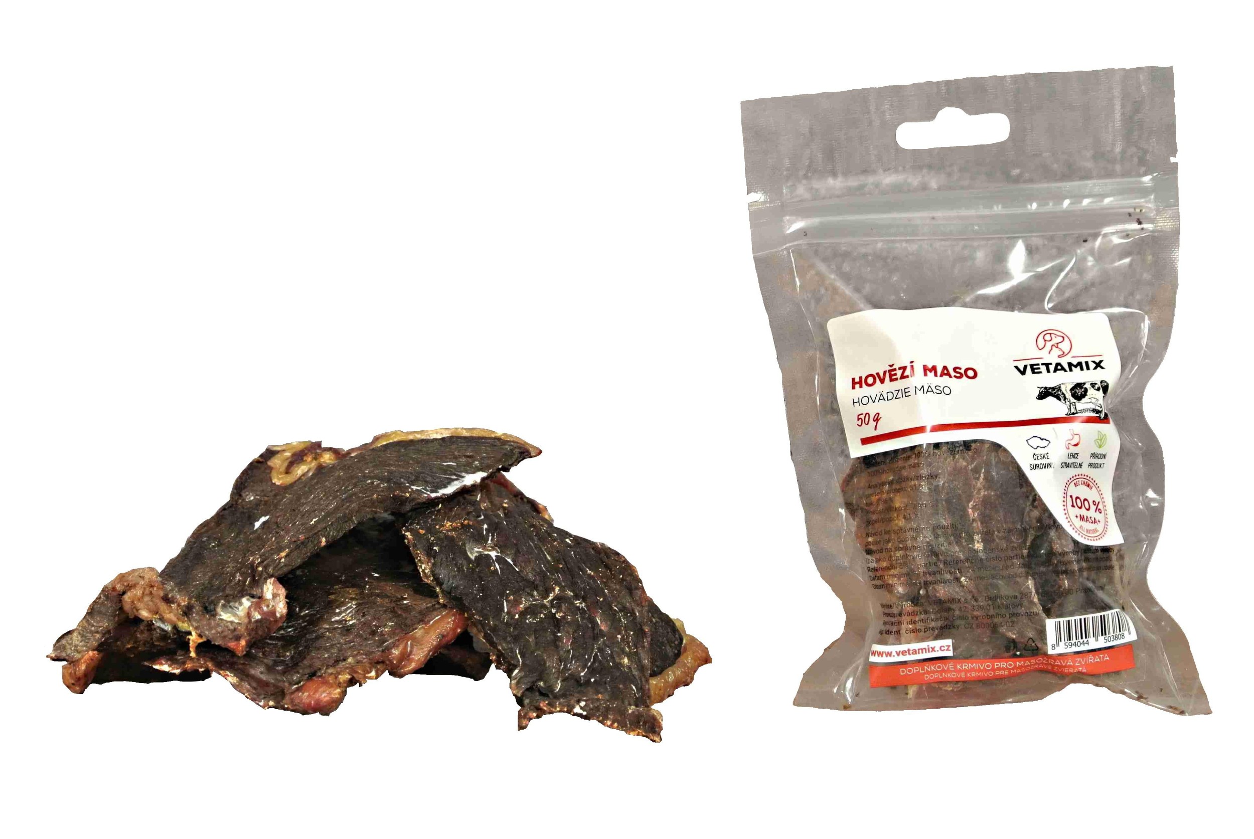 Svět zvířat - Vetamix hovězí maso 50g