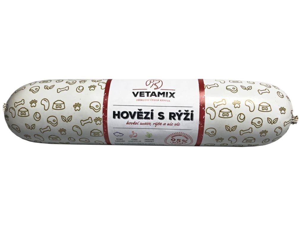 Svět zvířat - Vetamix Hovězí salám s rýží 850 g