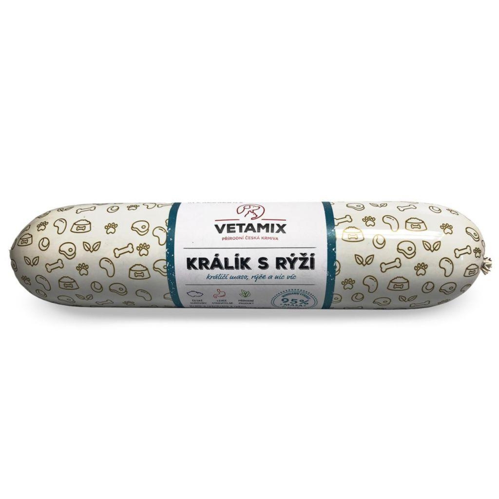 Svět zvířat - Vetamix salám králík s rýží 850g