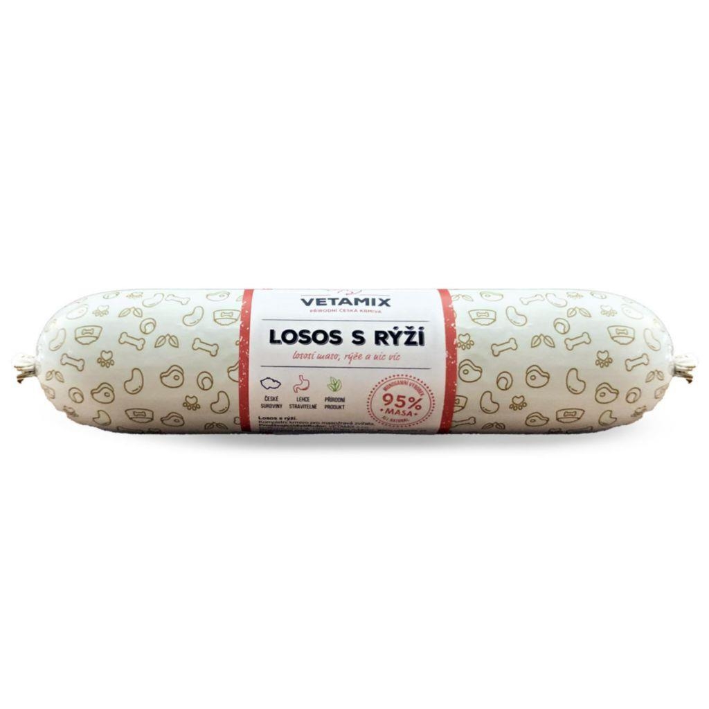 Svět zvířat - Vetamix salám losos s rýží 850g