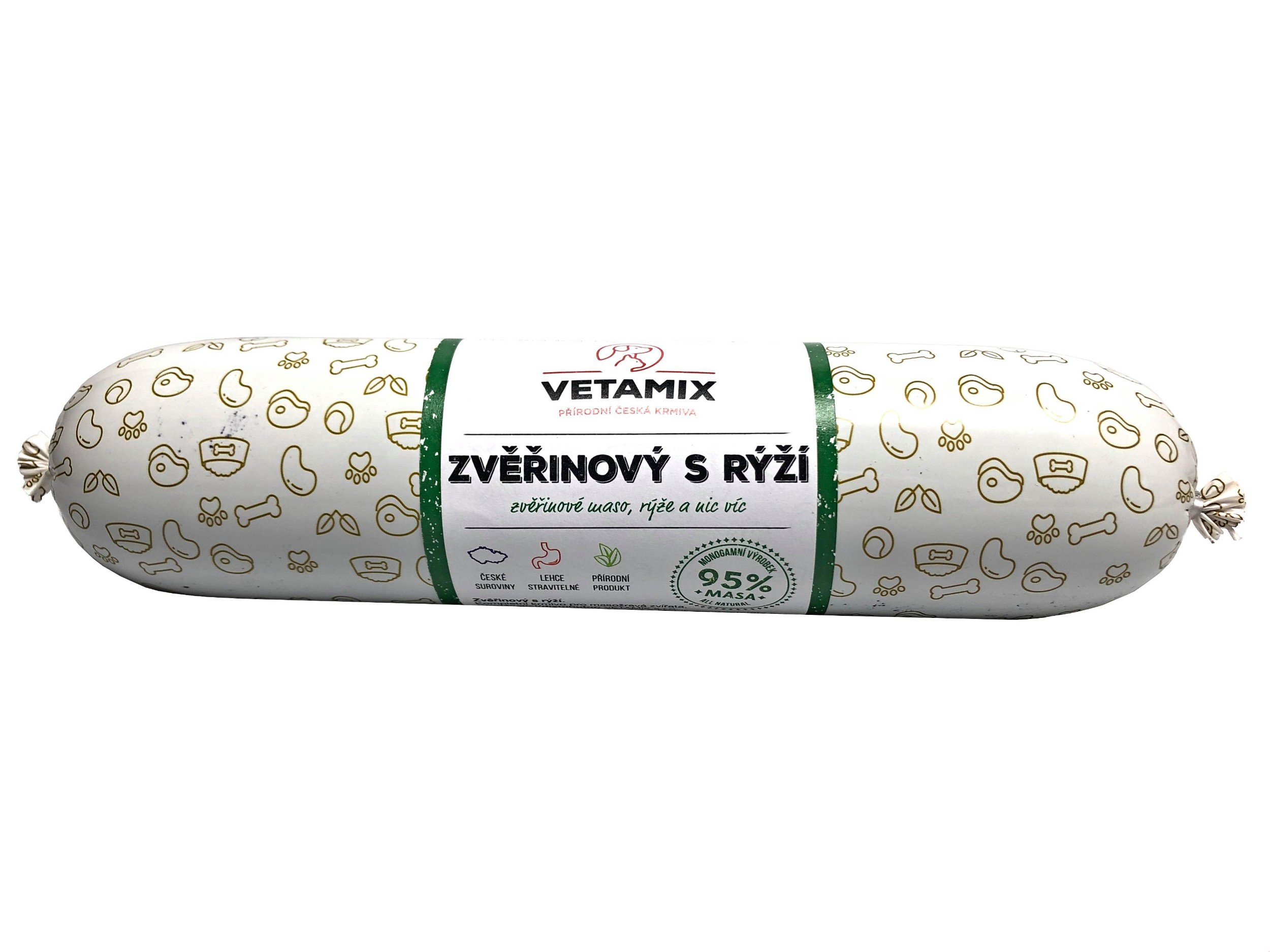 Svět zvířat - Vetamix Zvěřinový salám s rýží 850 g