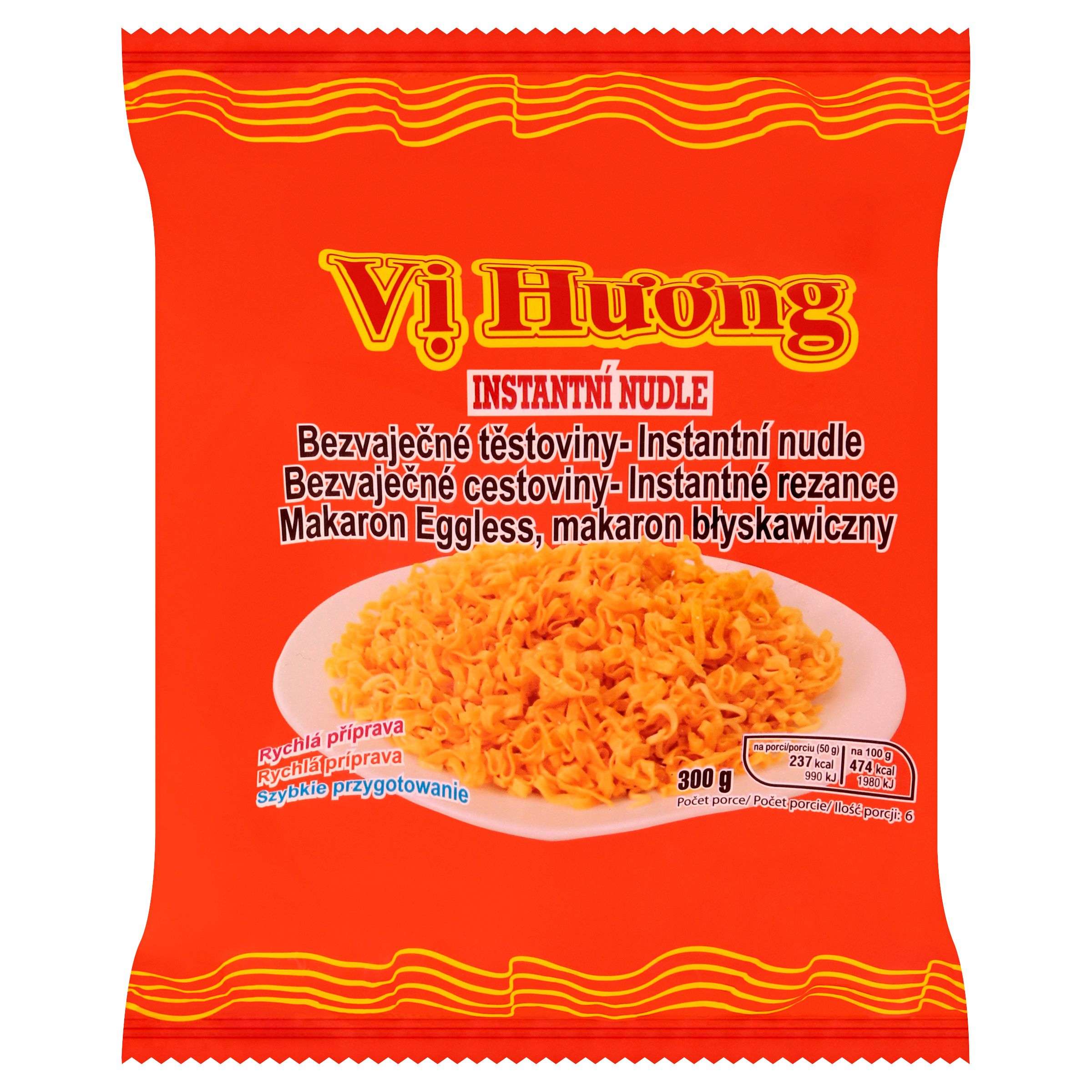 Trvanlivé potraviny - Vi Huong Bezvaječné těstoviny instantní nudle 300 g