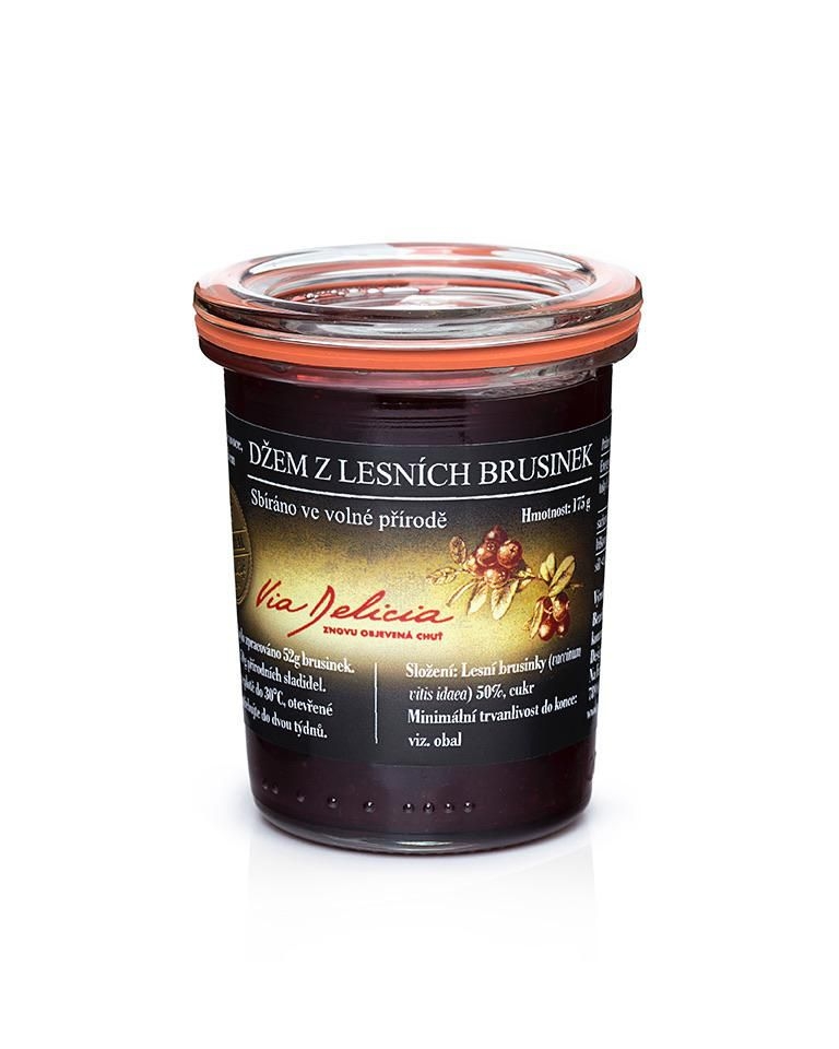 Via Delicia Džem z lesních brusinek 175g