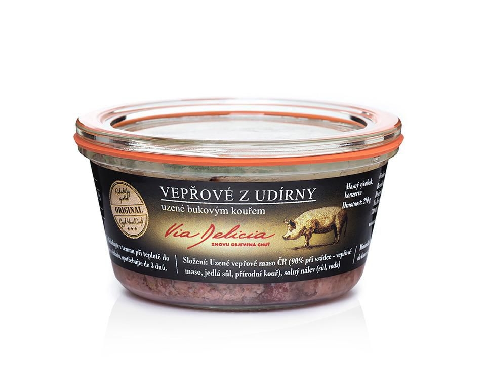 Via Delicia Vepřové z udírny uzené bukovým kouřem 210g