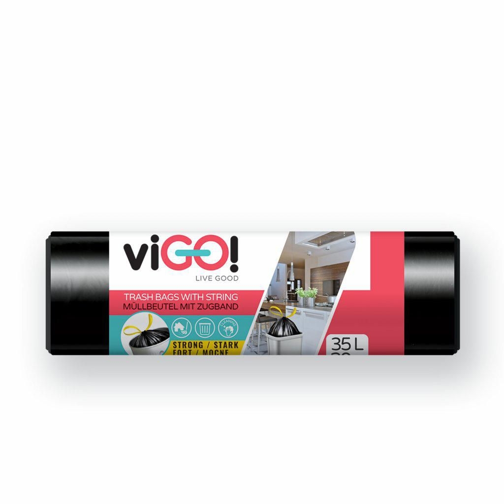 Domácnost a Zahrada - Vigo Odpadkové pytle zatahovací 35l x 20ks