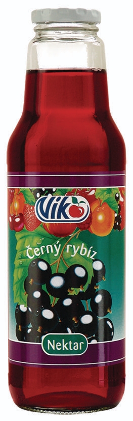 Nápoje - Viko Nektar černý rybíz 25% 750 ml