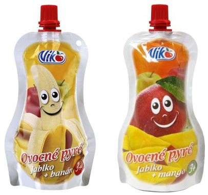 Svět dětí - Viko Ovocné pyré jablko-banán, jablko-mango 120 g