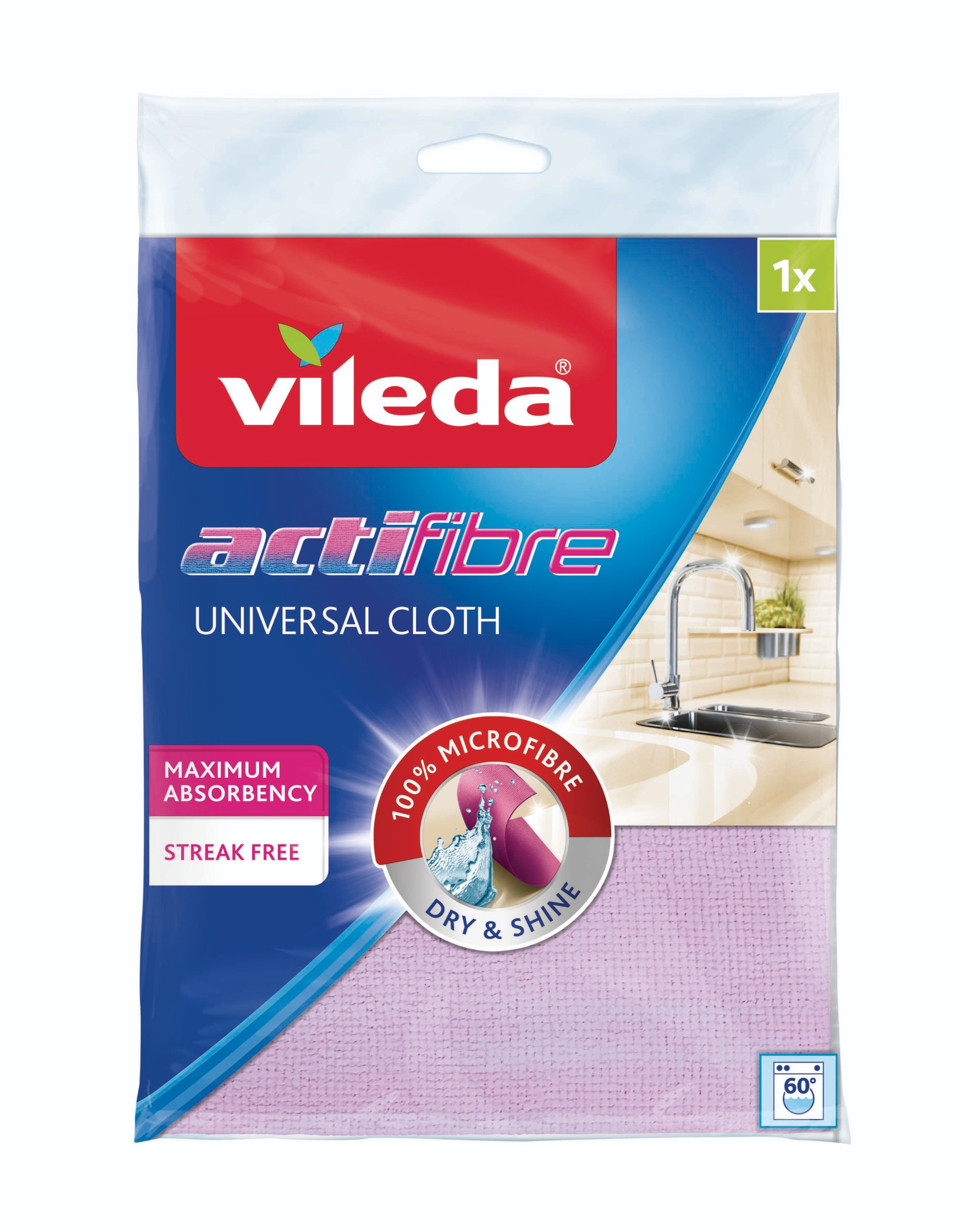 Drogerie a kosmetika - Vileda Actifibre mikrohadřík 1 ks
