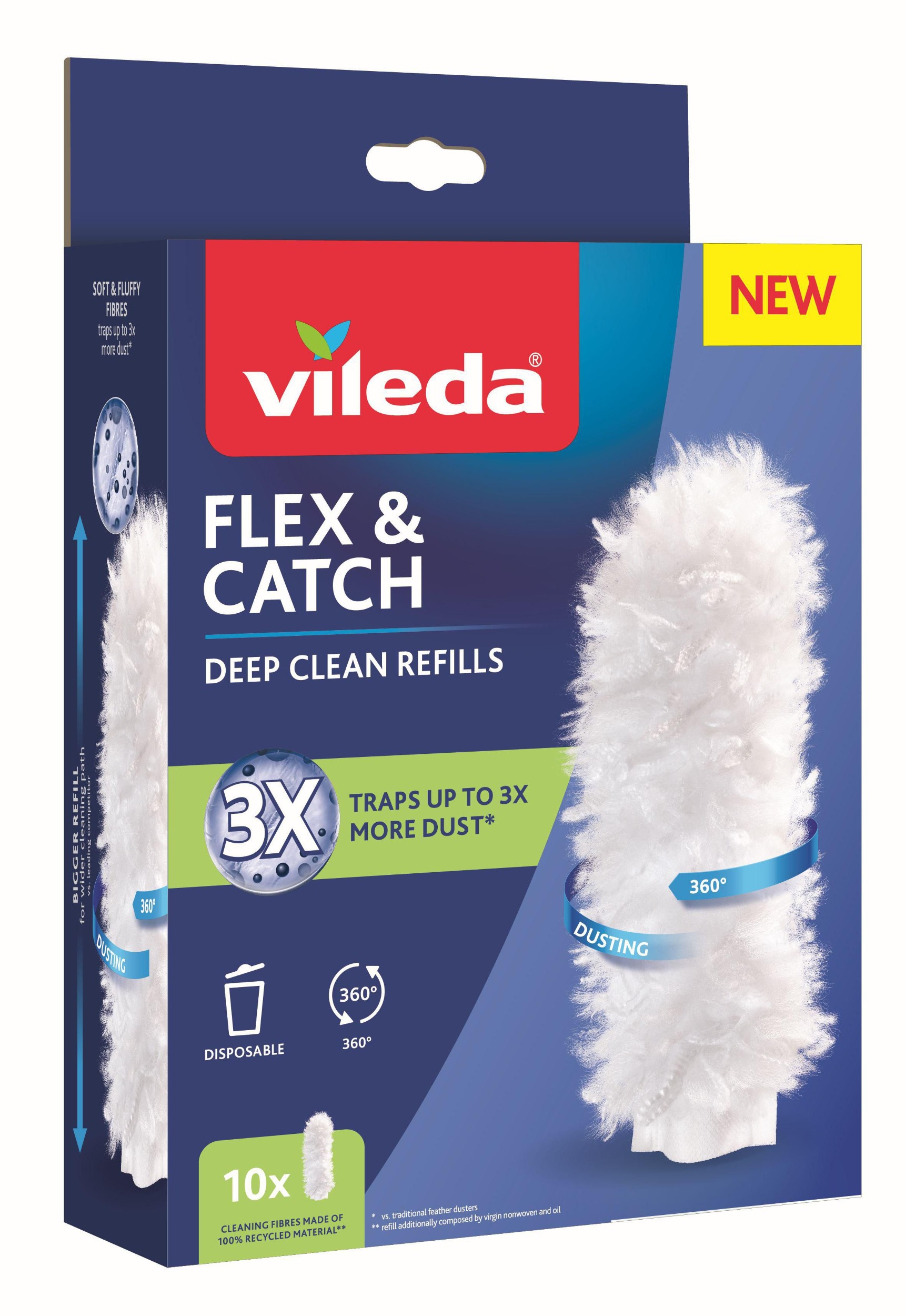 Domácnost a Zahrada - Vileda Flex&Catch náhrada 10 ks