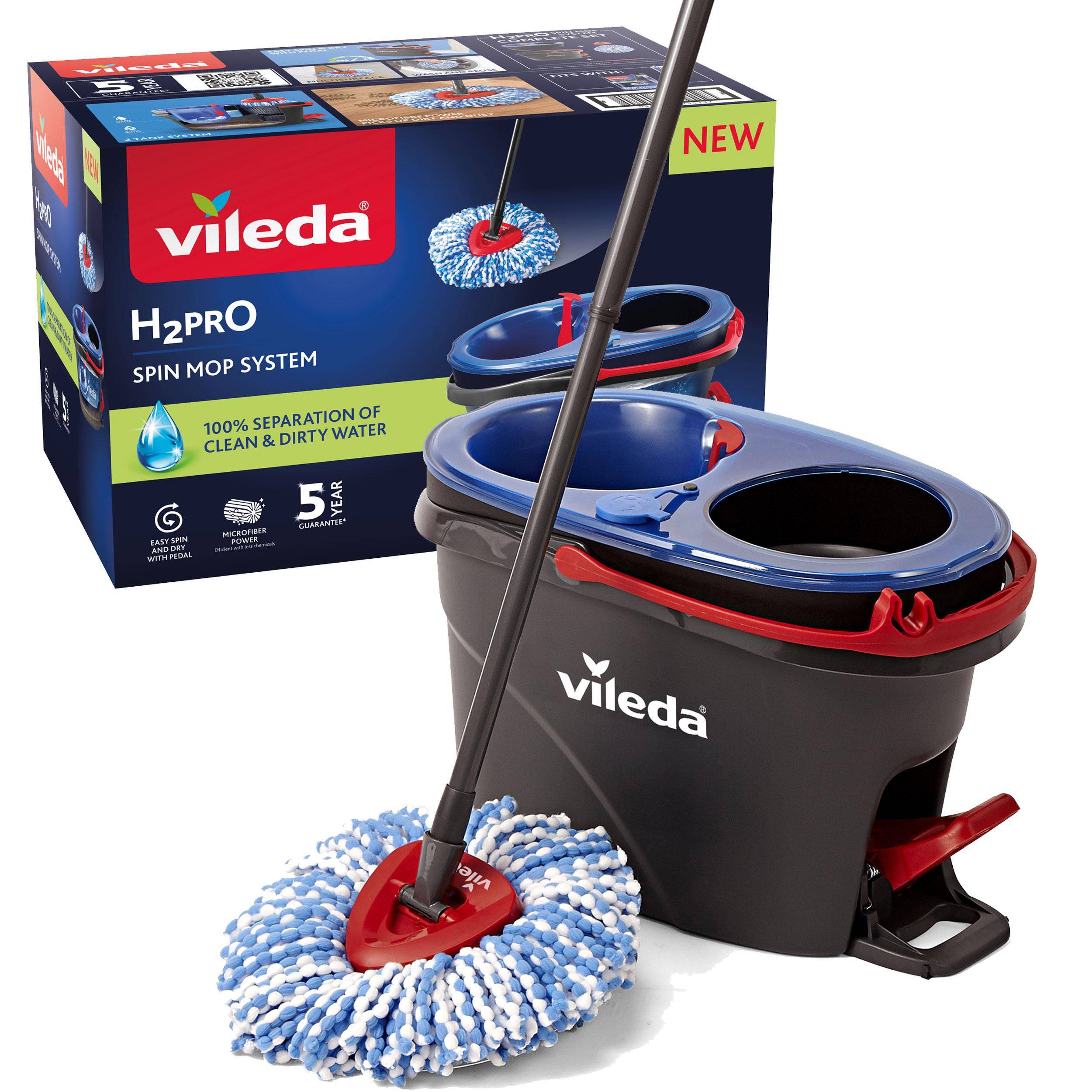 Domácnost a Zahrada - Vileda H2PrO třásňový rotační mop