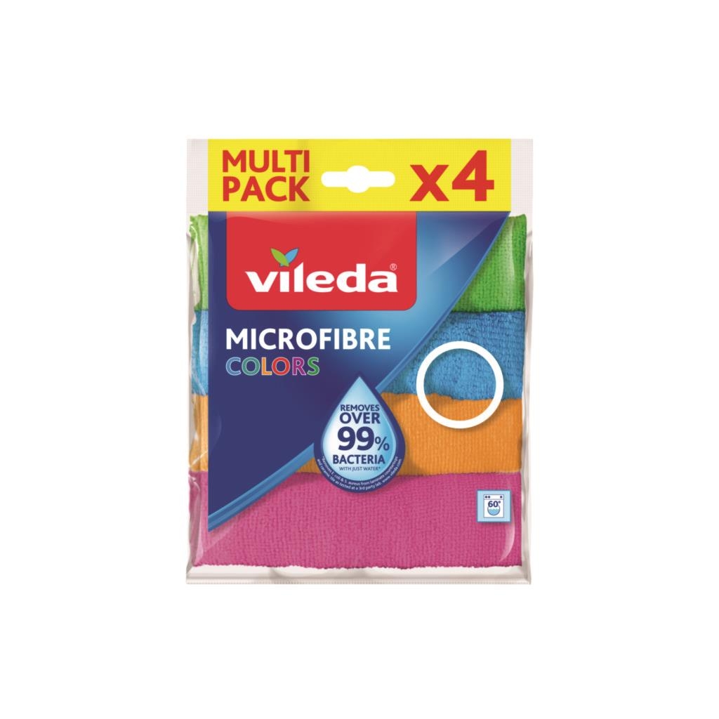 Drogerie a kosmetika - Vileda Mikrohadřík Colors 4 ks
