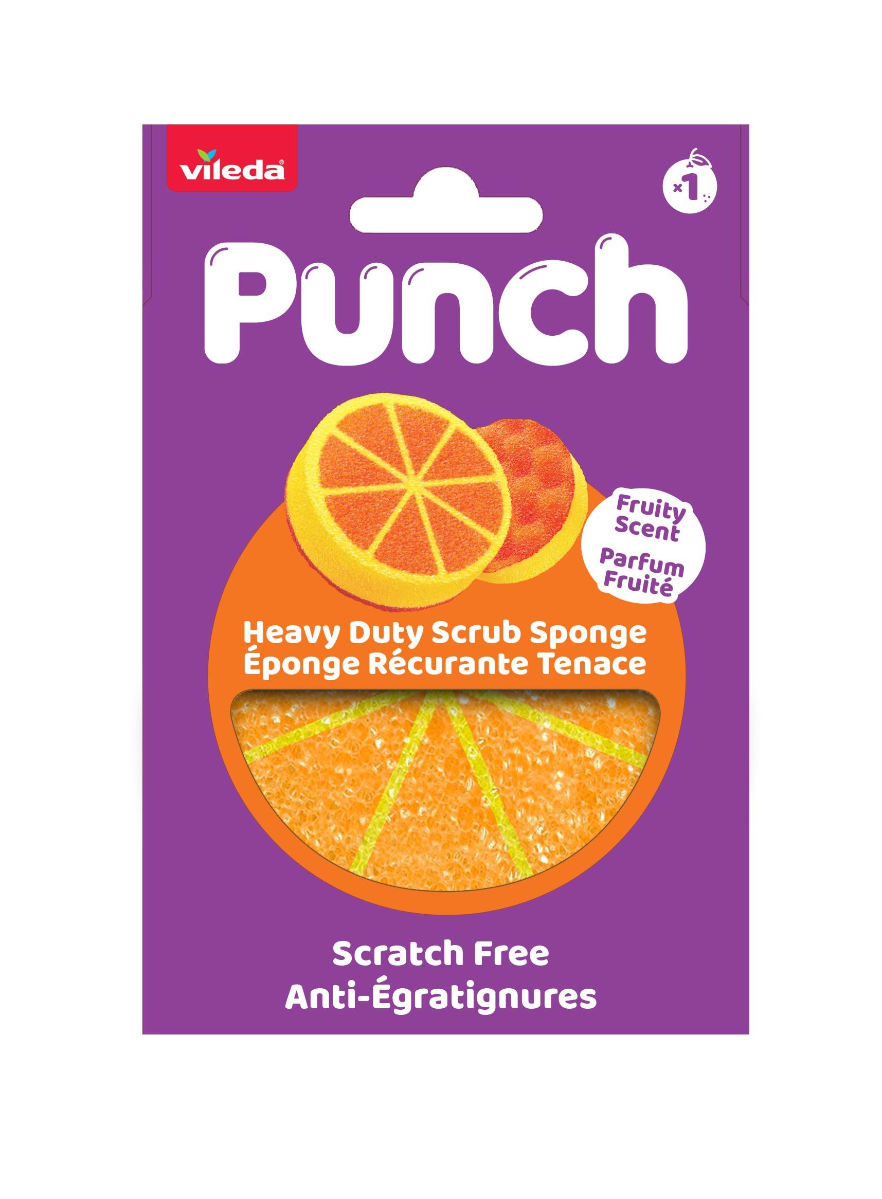 Domácnost a Zahrada - Vileda Punch orange houbička 1ks