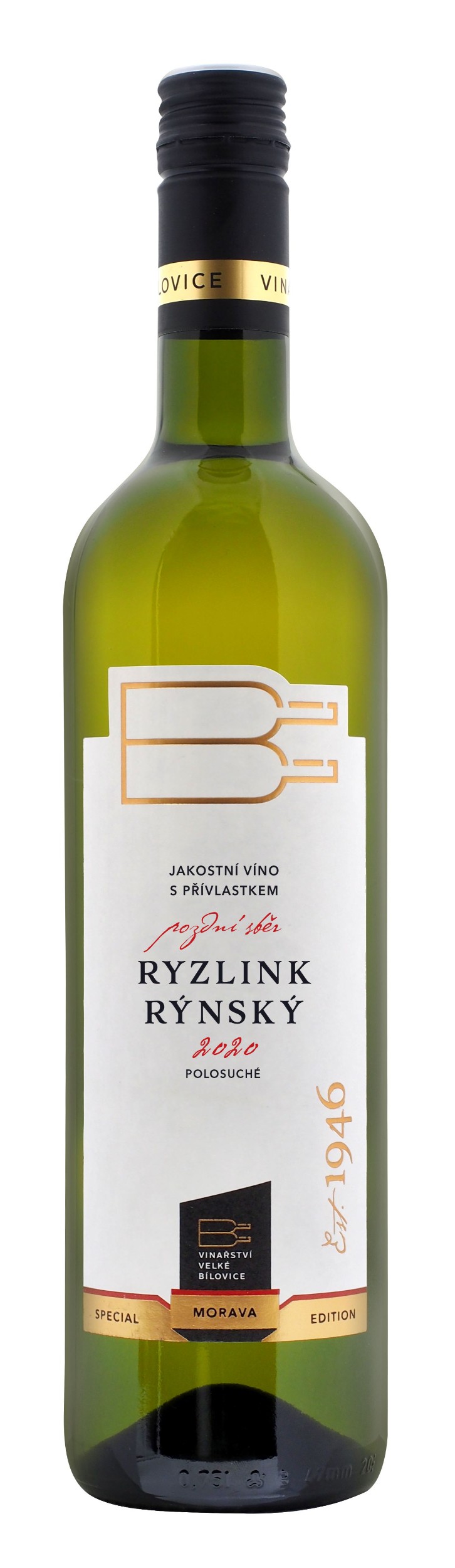 Nápoje - Vinařství Bílovice Ryzlink Rýnský pozdní sběr 0,75l