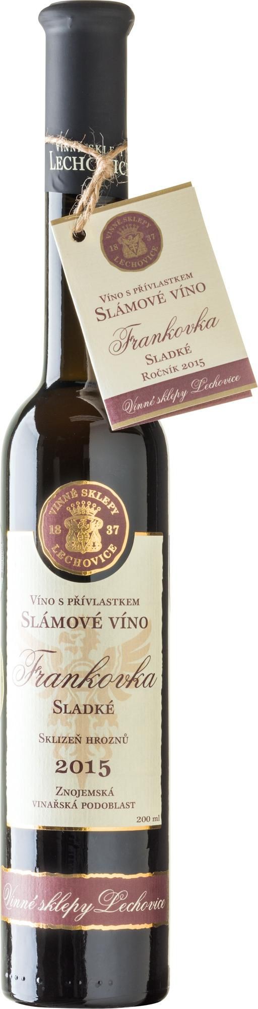 Nápoje - Vinné sklepy Lechovice Frankovka slámové víno 0,2 l