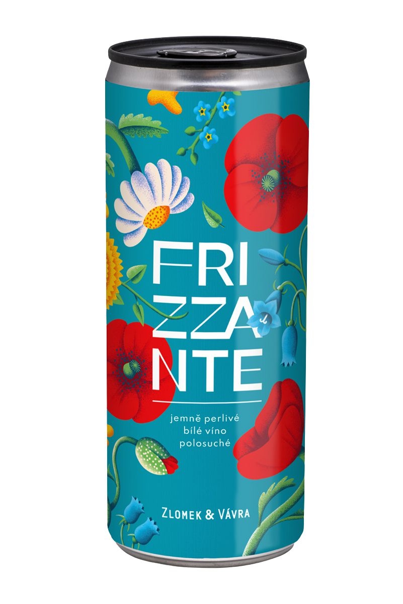 Nápoje - Víno Zlomek & Vávra Frizzante polosuché 250ml